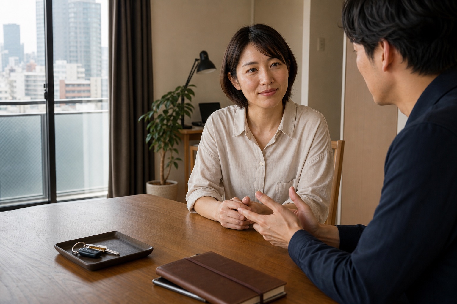 日本长期停留咨询的画面
